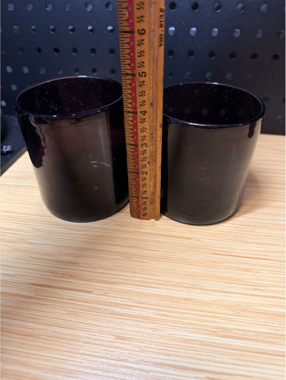 2 VTG Chateau Purple Amethyst Tabletops Unlimited Whisky/ Water/Wine Glasses